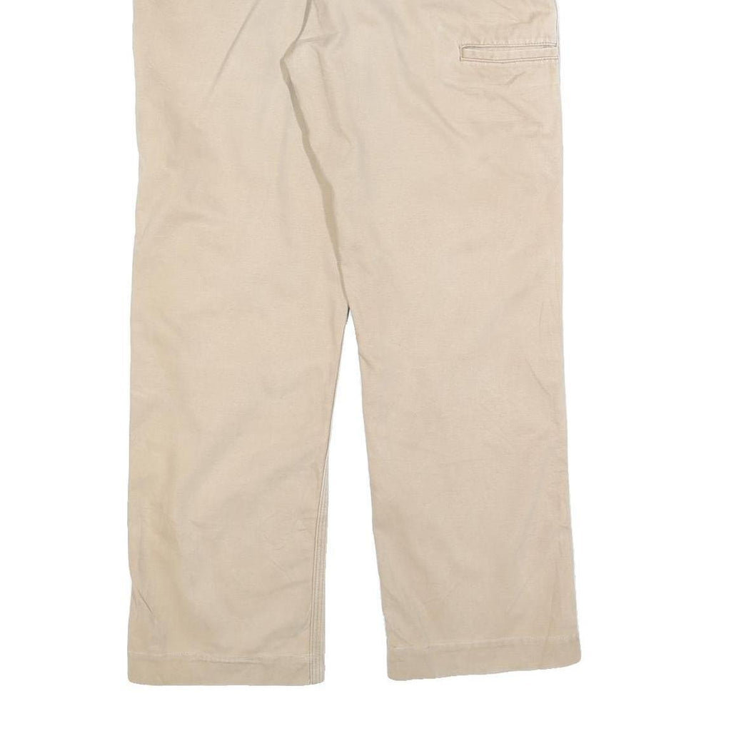 CARHARTT Mens Cotton Blend Beige Regular Fit Straight Leg Trousers W34 L30