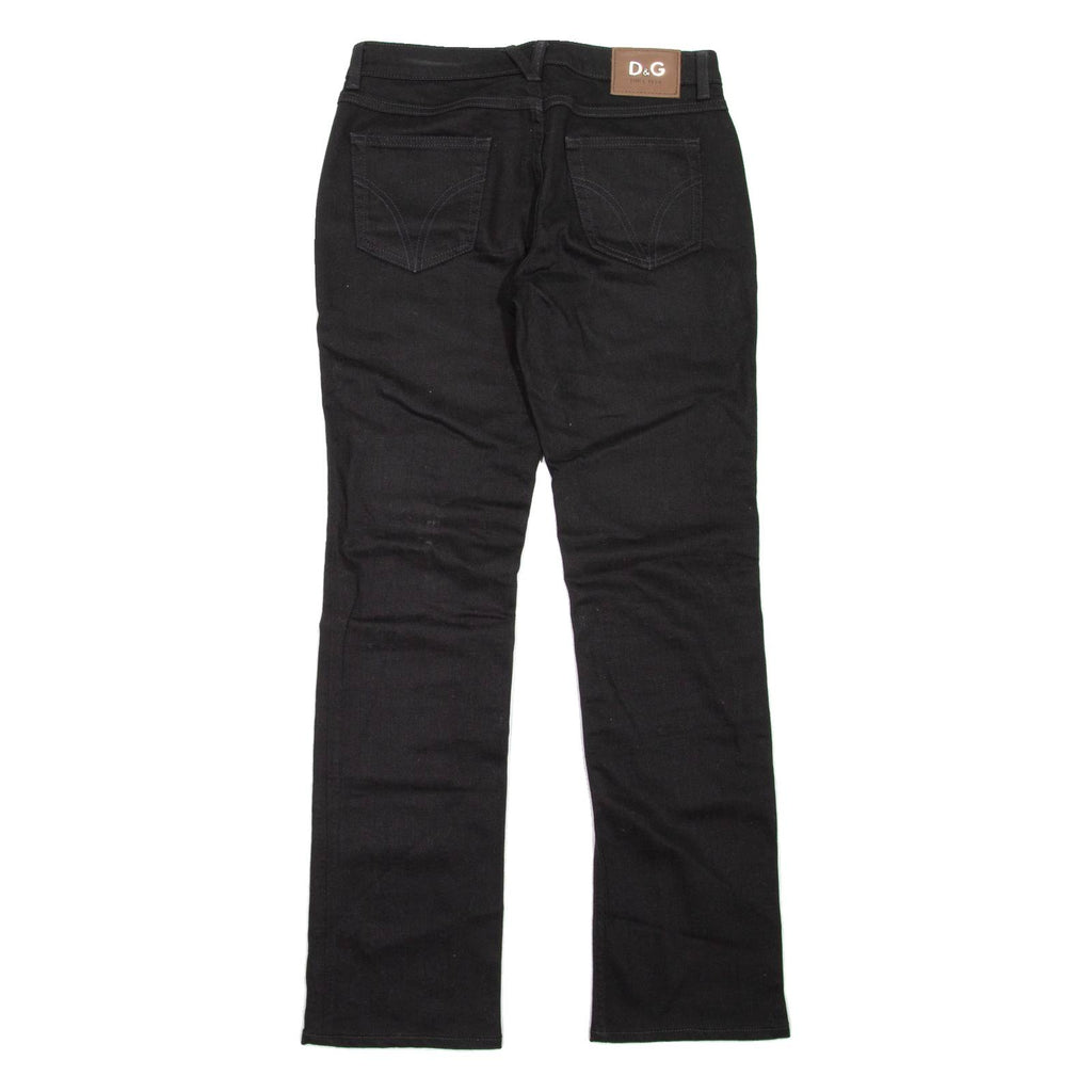 DOLCE & GABBANA Slimmy Womens Jeans Black Slim Straight W28 L31