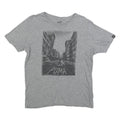 PUMA Mens Grey Graphic T-Shirt S Short Sleeve Crew Neck Cotton Blend Comfort