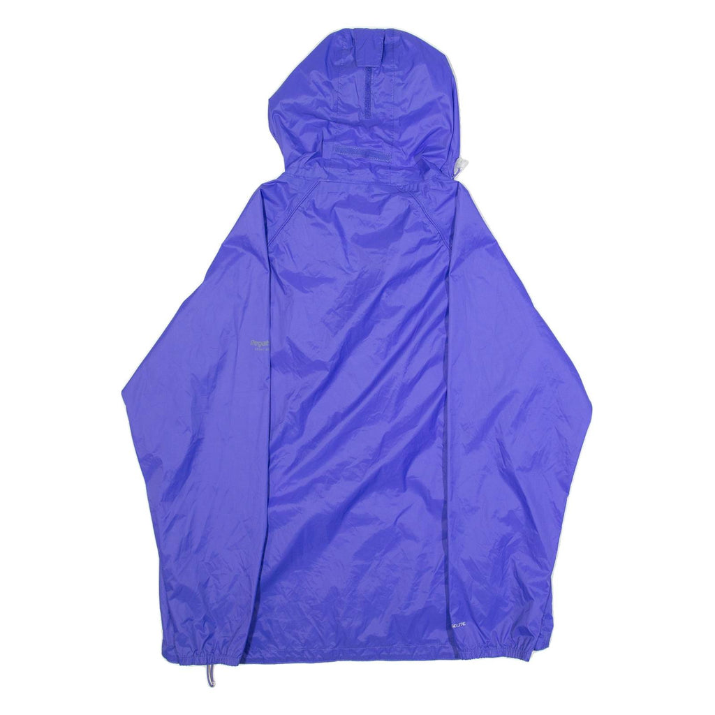 REGATTA Womens Rain Jacket Purple Hooded M