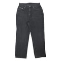 CALVIN KLEIN JEANS Womens Classic Black Denim Straight Cotton W30 L28 Relaxed