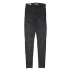 LEVI'S 720 Womens Jeans Black Regular Skinny W24 L29