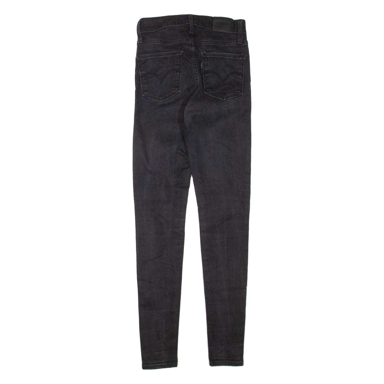 LEVI'S 720 Womens Jeans Black Regular Skinny W24 L29