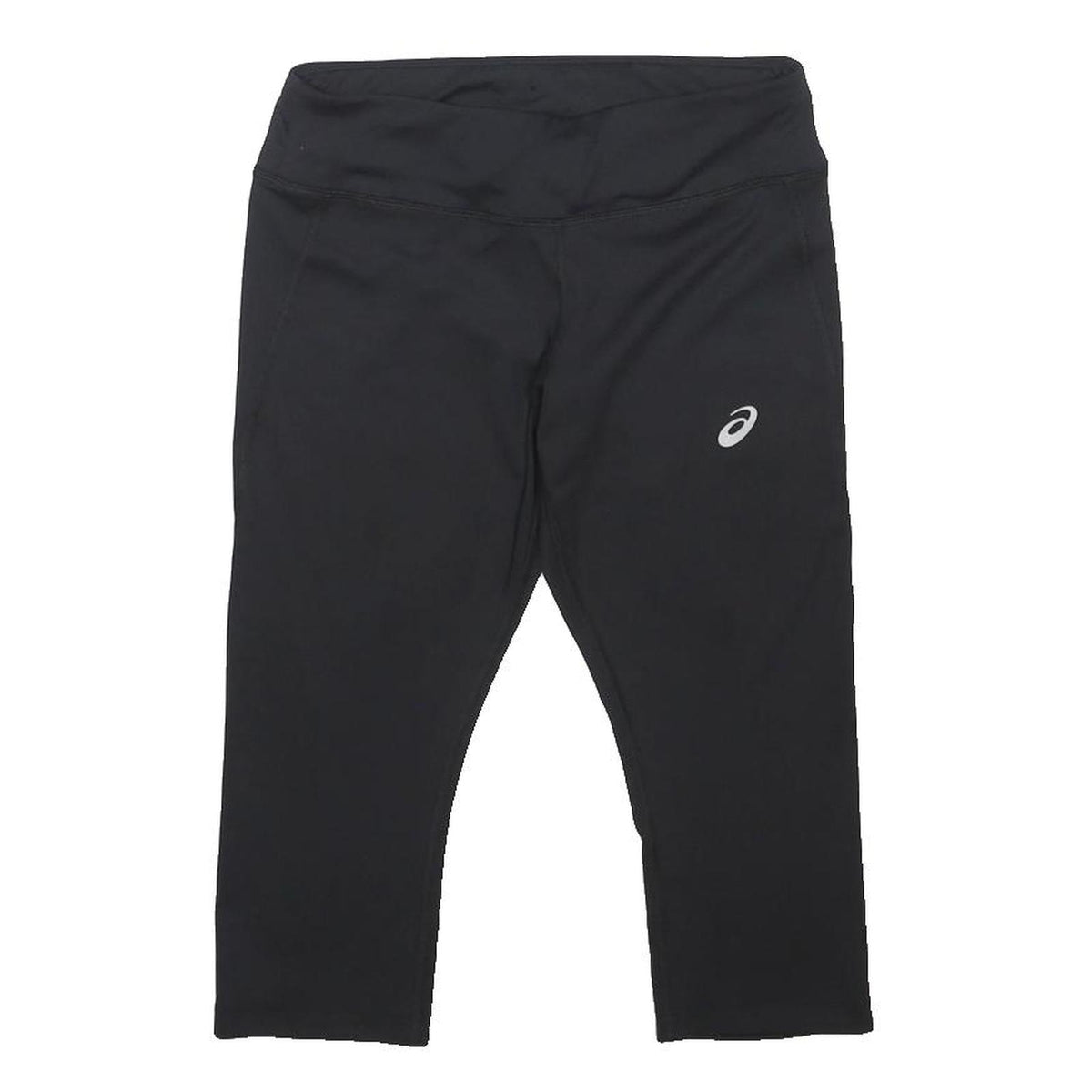 ASICS Womens Capri Leggings Black Slim S W26 Reflective Sport Fitness Activewear