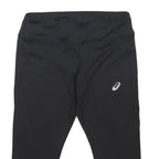 ASICS Womens Capri Leggings Black Slim S W26 Reflective Sport Fitness Activewear