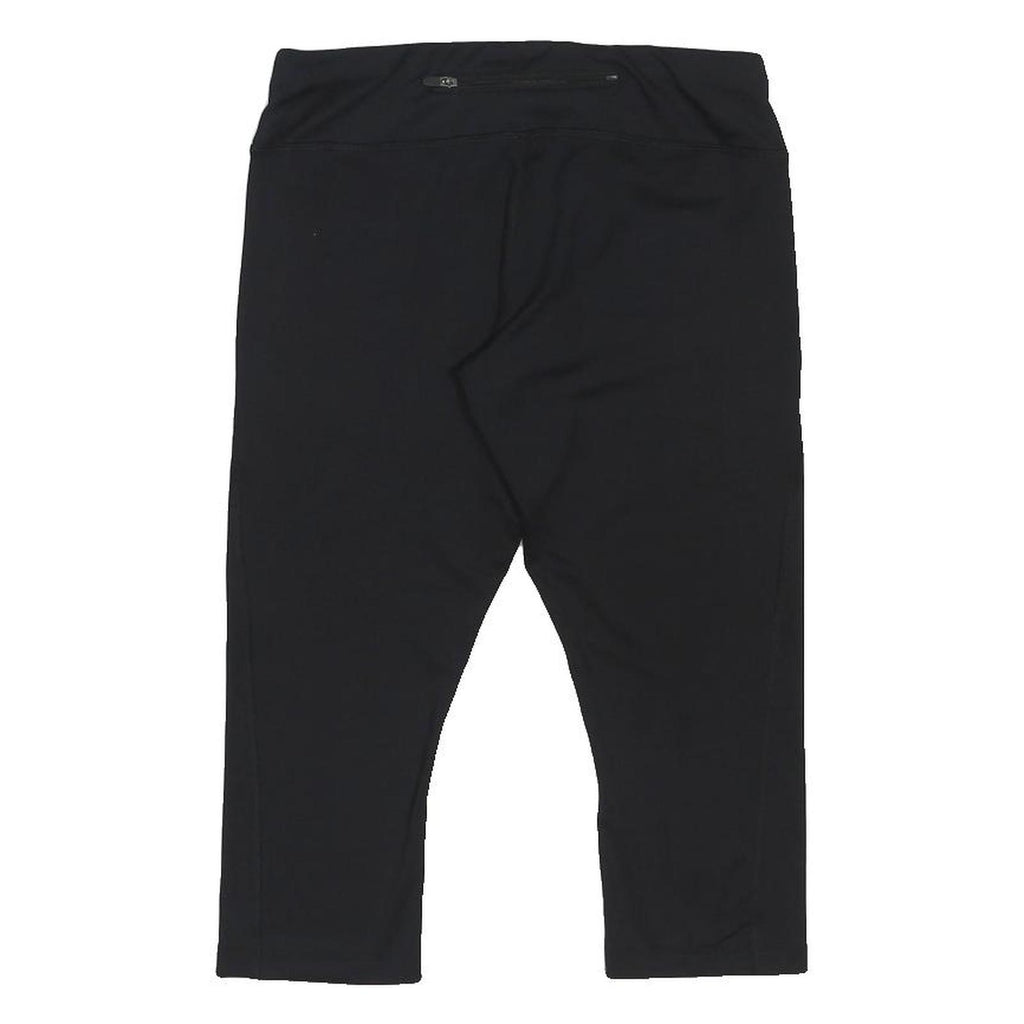 ASICS Womens Capri Leggings Black Slim S W26 Reflective Sport Fitness Activewear