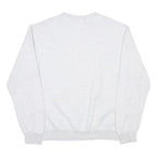 Mens Grey Kingdom Workers Graphic Crew Neck S Sweatshirt Cotton Blend Pullover
