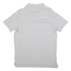 TOMMY HILFIGER Mens Grey Short Sleeve Plain Polo Shirt XL Classic Cotton