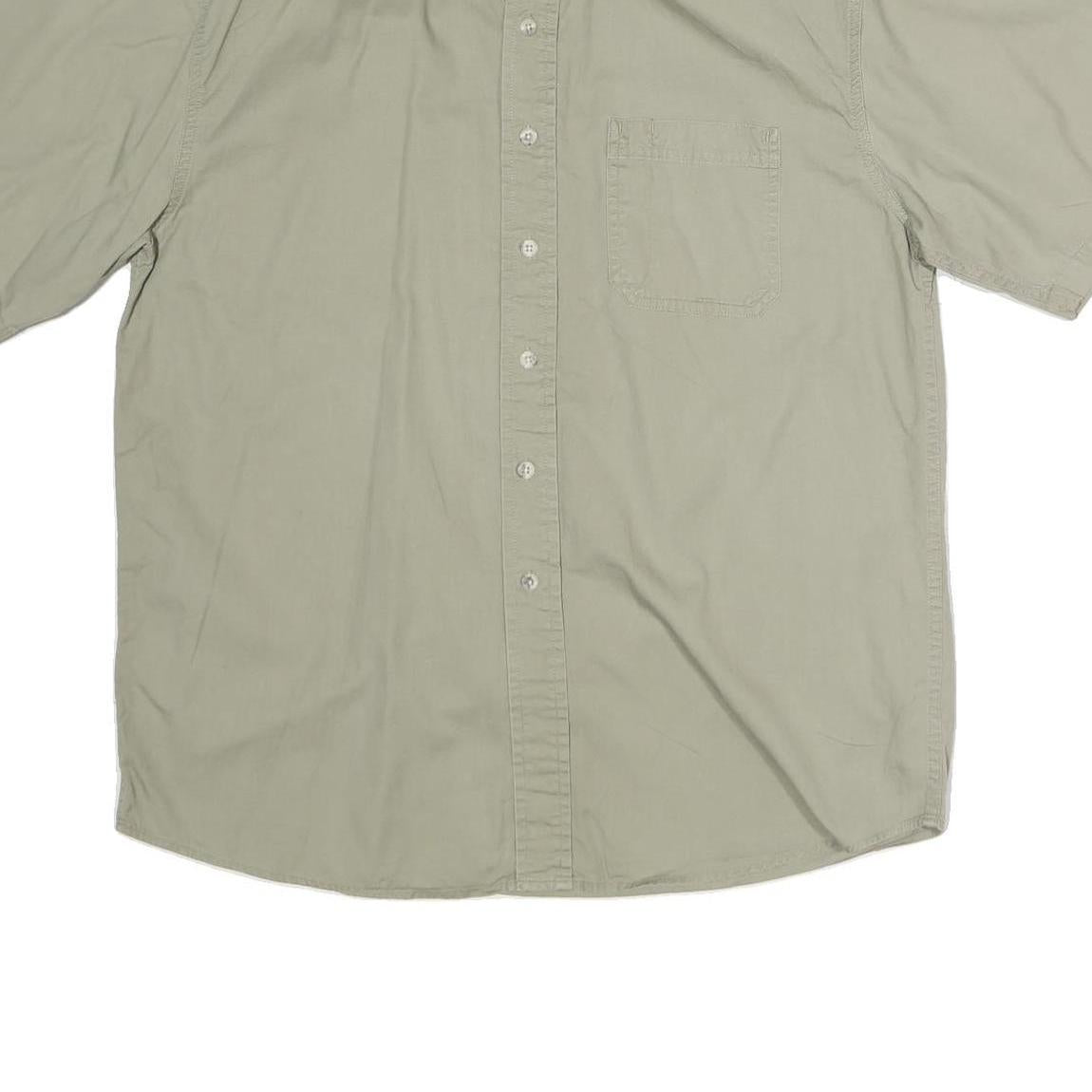 HIGH SIERRA Mens Beige Cotton Shirt XL Casual Classic Button-Up Pocket