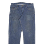 DICKIES Mens Regular Fit Straight Blue Denim Jeans Cotton Blend W34 L29 Zip