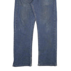 DICKIES Mens Regular Fit Straight Blue Denim Jeans Cotton Blend W34 L29 Zip