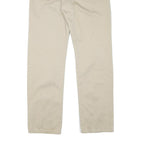 LEVIS Mens Regular Fit Beige Cotton Blend Trousers W32 L30 Casual Button Closure