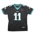 NIKE Philadelphia Eagles Mens Football Shirt T-Shirt Black USA V-Neck L