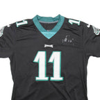 NIKE Philadelphia Eagles Mens Football Shirt T-Shirt Black USA V-Neck L