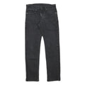 LEVI'S Mens Slim Black Denim Raw Zip Jeans W28 L28 Stylish Comfort
