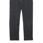 LEVI'S Mens Slim Black Denim Raw Zip Jeans W28 L28 Stylish Comfort