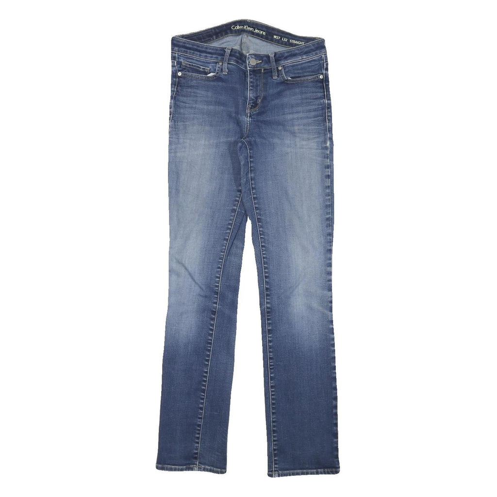 CALVIN KLEIN JEANS Womens Regular Straight Denim Medium Blue W27 L32 Classic