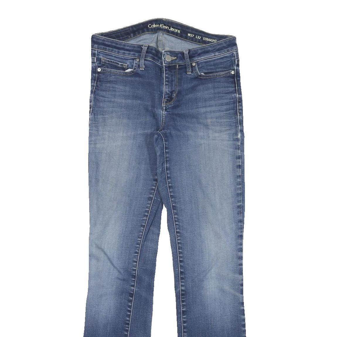 CALVIN KLEIN JEANS Womens Regular Straight Denim Medium Blue W27 L32 Classic