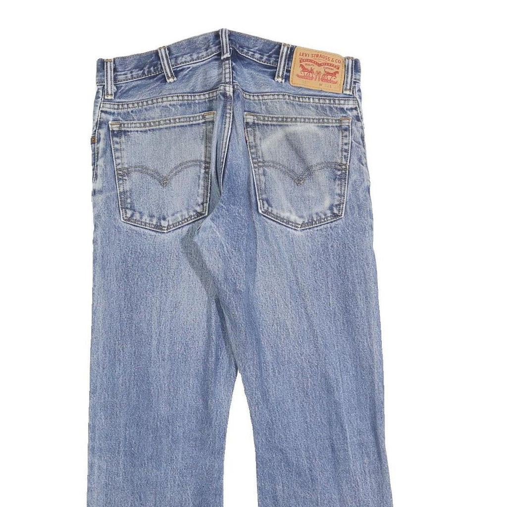 LEVI'S 517 Mens Jeans Blue Regular Bootcut Denim Medium W32 L28 Classic Fit Zip