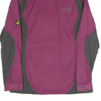 JACK WOLFSKIN Womens Purple & Grey Outdoor Jacket UK 12 Polyester Blend Zip