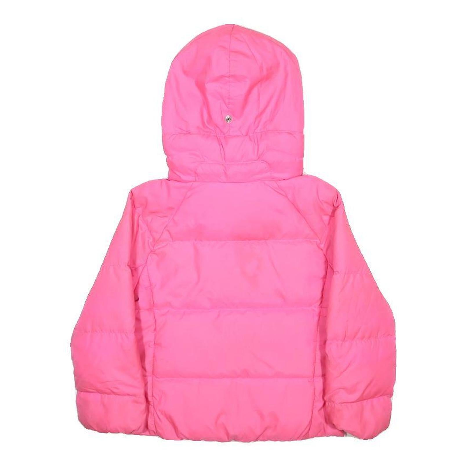 POLO RALPH LAUREN Girls Pink Jacket 5Y Polyester Zip Hooded Puffer Coat