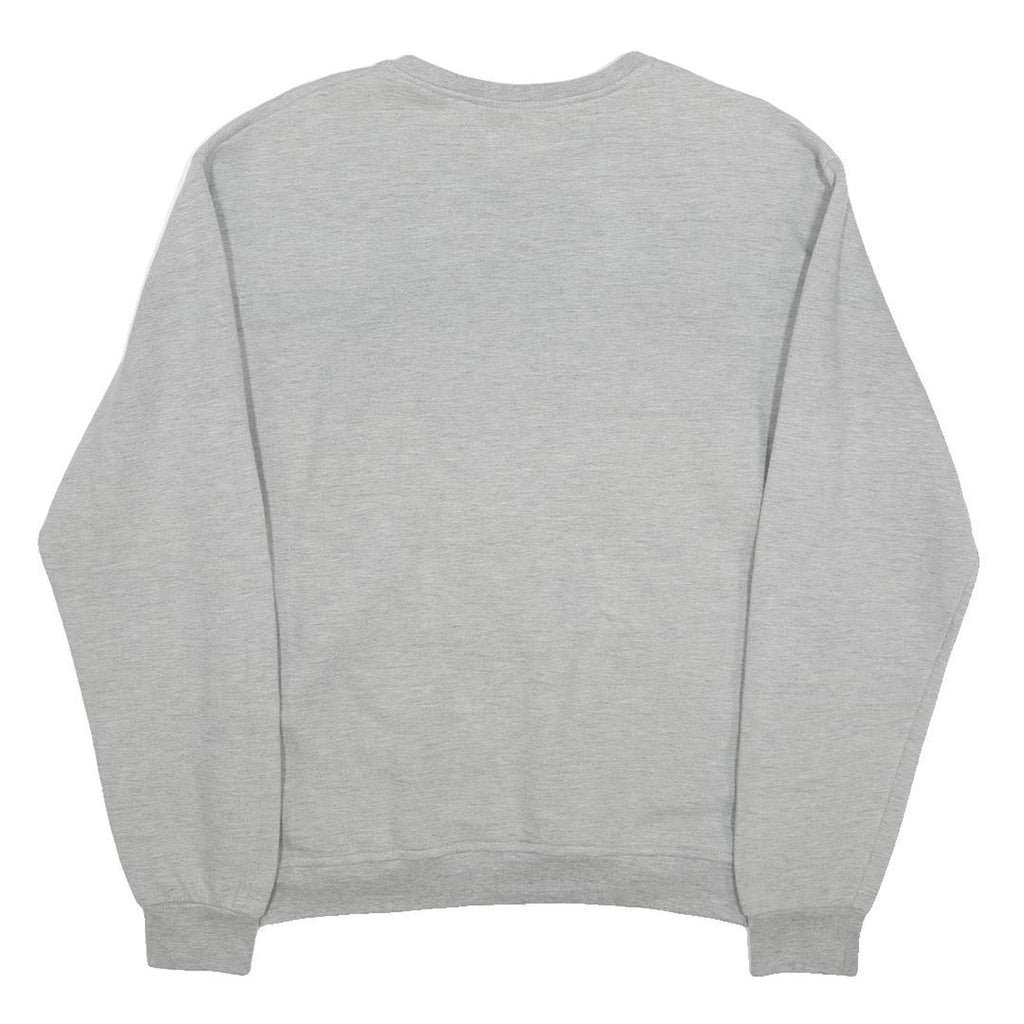 FRUIT OF THE LOOM Womens Grey Mickey Mouse Crew Neck M Cotton Casual Sweatshirt