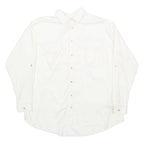 ZARA Womens Shirt Cream Collared Long Sleeve S