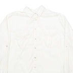 ZARA Womens Shirt Cream Collared Long Sleeve S