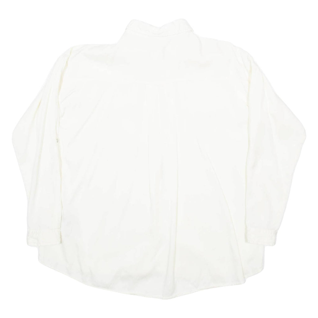 ZARA Womens Shirt Cream Collared Long Sleeve S
