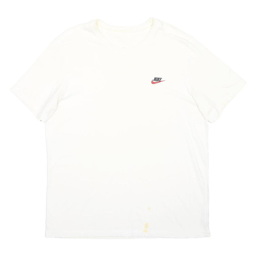 NIKE Mens White XL Short Sleeve Crew Neck Logo Graphic T-Shirt