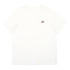 NIKE Mens White XL Short Sleeve Crew Neck Logo Graphic T-Shirt