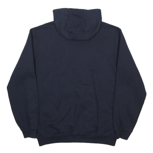 CARHARTT Mens Navy Pullover Hoodie M Workwear Cotton Blend Casual Sweatshirt