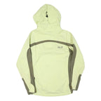 JACK WOLFSKIN Womens Yellow & Green Outdoor Jacket UK 8 Polyester Blend Zip