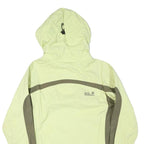 JACK WOLFSKIN Womens Yellow & Green Outdoor Jacket UK 8 Polyester Blend Zip