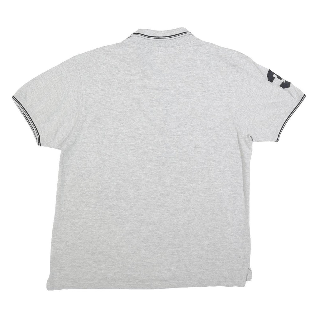 POLO RALPH LAUREN Mens Grey USA Flag Big Polo Player Short Sleeve XL Cotton