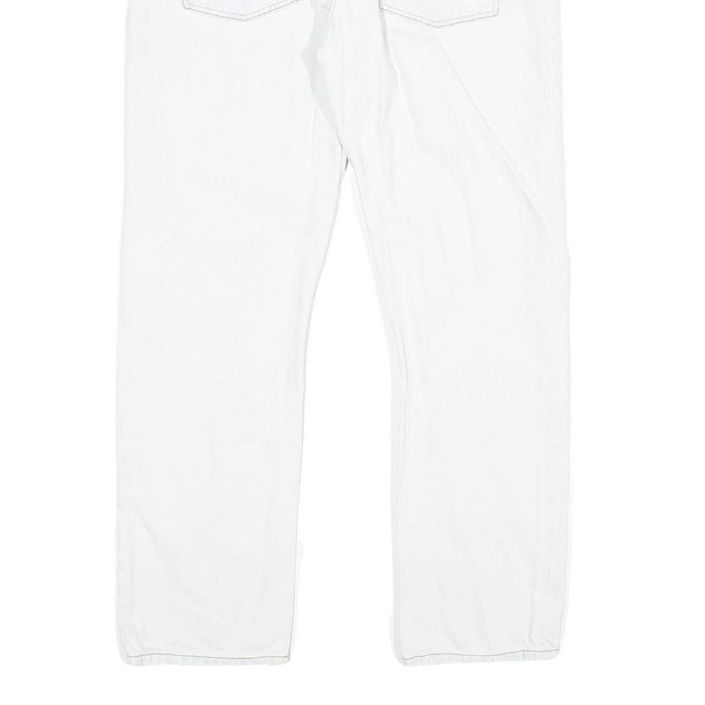 TOMMY JEANS Womens White Slim Skinny Denim Jeans W32 L26 Distressed Ripped