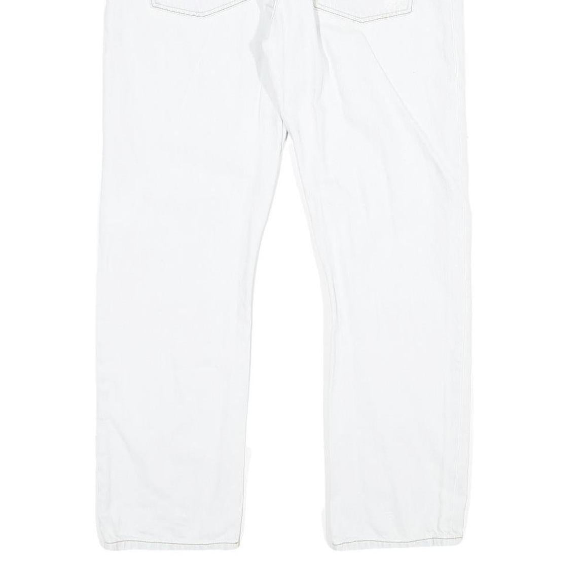 TOMMY JEANS Womens White Slim Skinny Denim Jeans W32 L26 Distressed Ripped