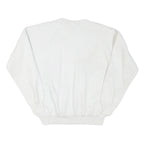 TEASE Mens White Harvest Time Produce Cotton Blend Crew Neck Sweatshirt L