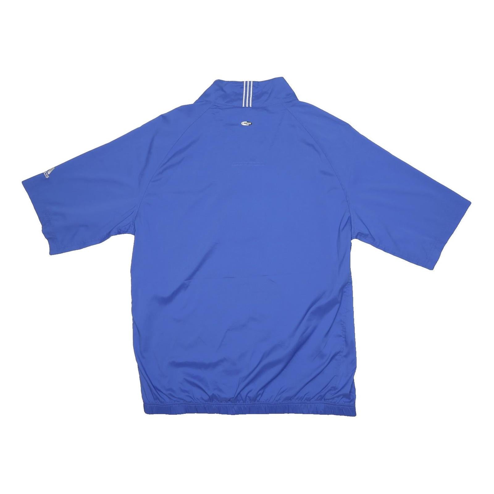 ADIDAS Mens Blue Athletic Jacket L Polyester Zip Sporty Lightweight