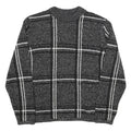 ALIA Womens Black Jumper Patterned Round Neck Basic Knit S Lightweight Soft