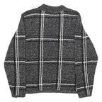 ALIA Womens Black Jumper Patterned Round Neck Basic Knit S Lightweight Soft