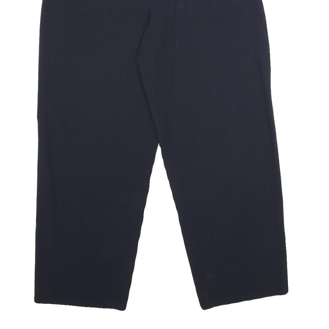 EMPORIO ARMANI Womens Regular Black Trousers W30 L28 Zip Classic Stylish