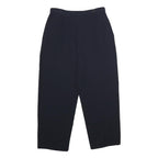 EMPORIO ARMANI Womens Regular Black Trousers W30 L28 Zip Classic Stylish