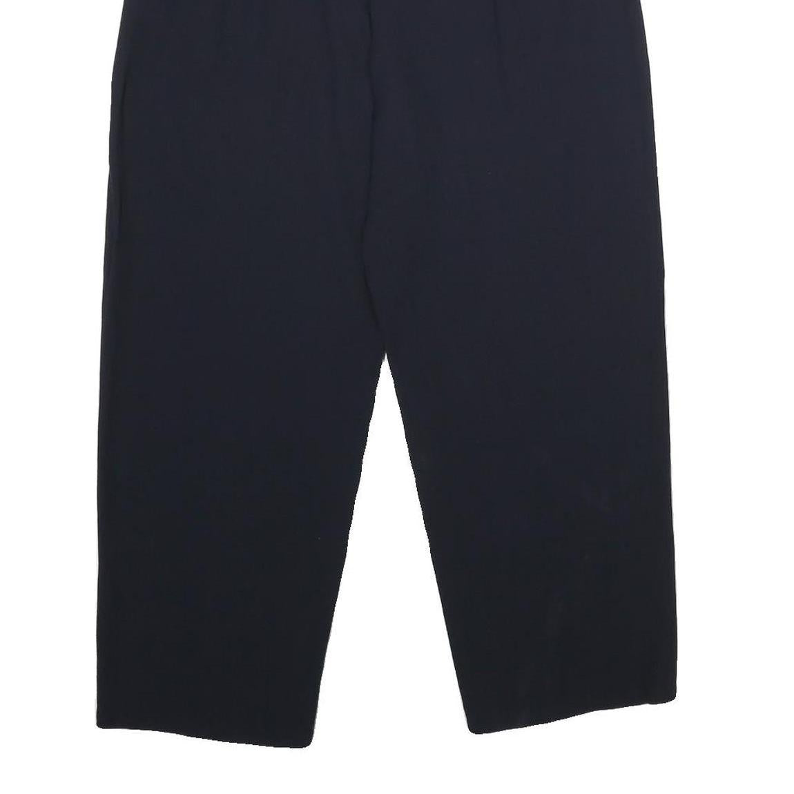 EMPORIO ARMANI Womens Regular Black Trousers W30 L28 Zip Classic Stylish