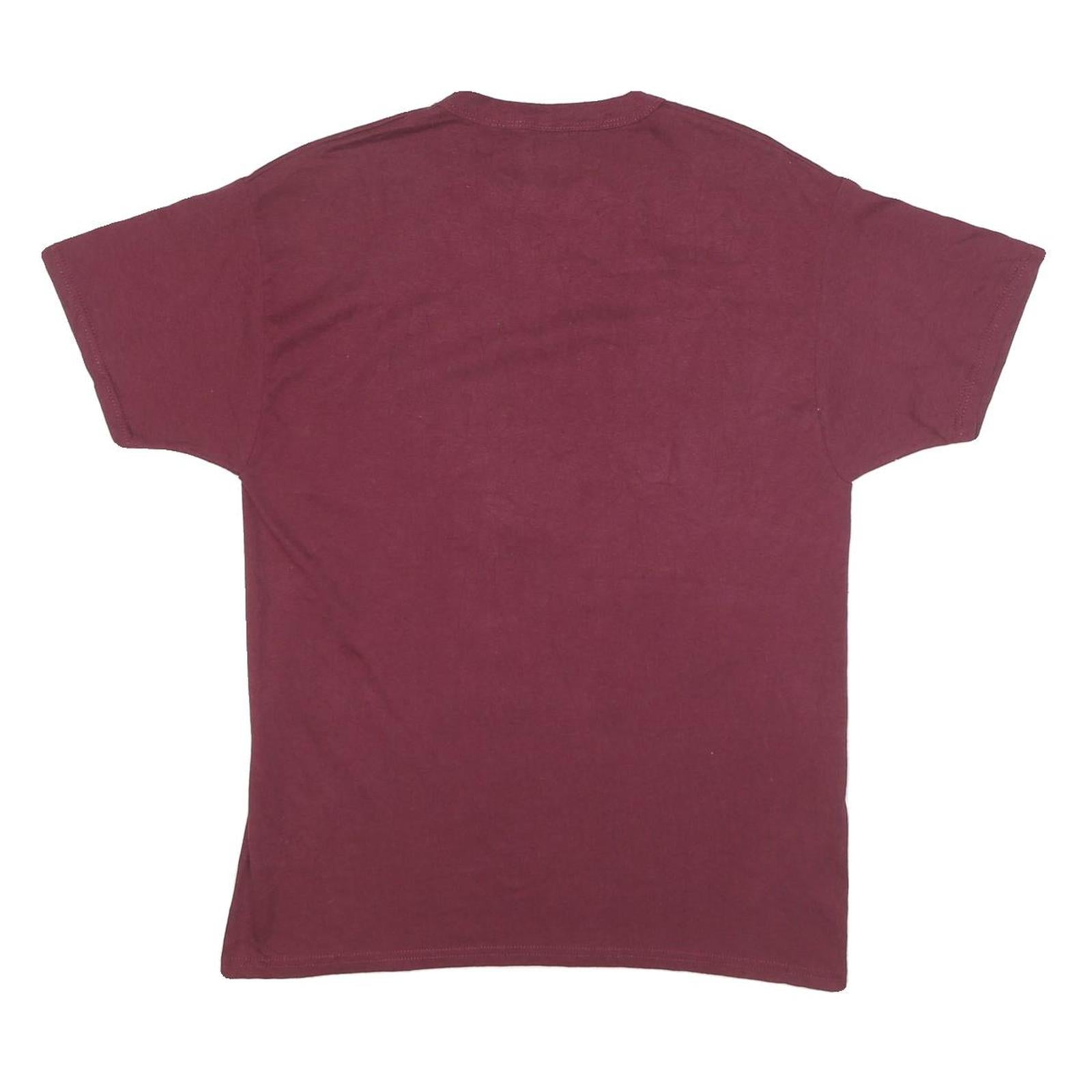 RUSSELL ATHLETIC Mens Maroon University Of Minnesota Graphic T-Shirt M Short