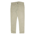 DICKIES Womens Slim Beige Cotton Blend Slim Fit Trousers W32 L28 Zip Closure
