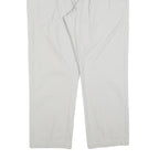 TOMMY HILFIGER Mens Cotton Blend Beige Regular Fit Straight Trousers W36 L30