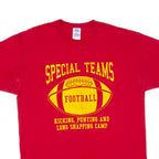 RUSSELL ATHLETIC Special Teams Mens T-Shirt Red USA L