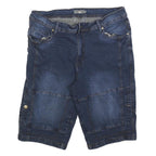 MOUNTAIN RIDGE Mens Denim Blue Casual Shorts XL W38 Cotton Blend