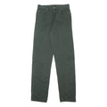 PEPE JEANS Mens Cotton Green Slim Straight Trousers W27 L32 Casual Zip